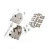EFB Elektronik Full Metal Hood 35° E-MHDM35 25-K D-Sub 25-Pin Zinc Die-Cast EMI/RFI Shielded Cable Hood