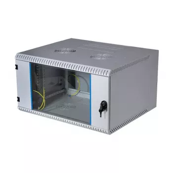 EFB 19 inch Wall-Mount Cabinet 12U, Swiveling, 2-Part, RAL 7035, Depth 500 mm