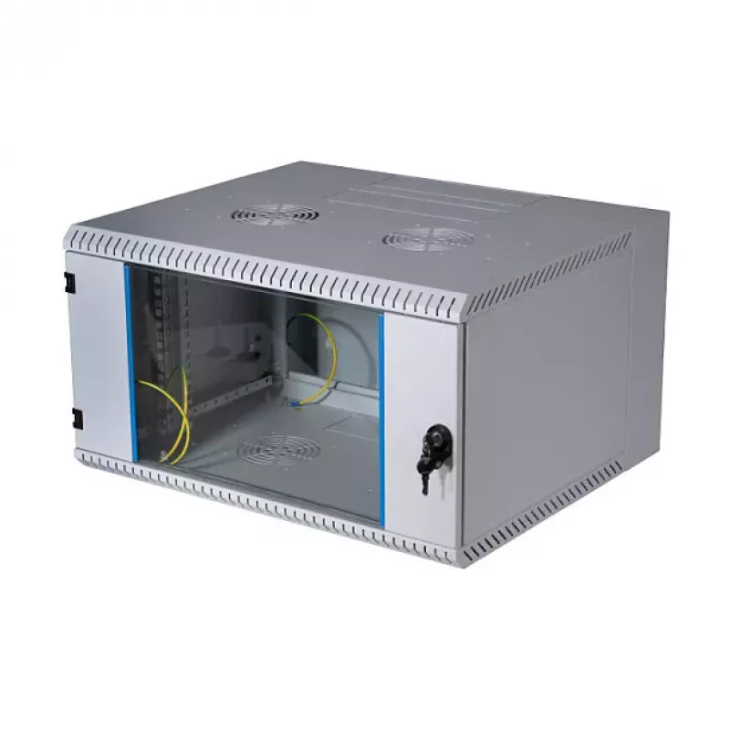 EFB 19 inch Wall-Mount Cabinet 12U, Swiveling, 2-Part, RAL 7035, Depth 500 mm