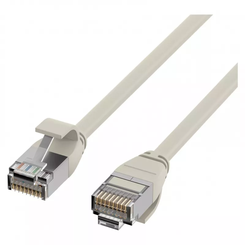 EFB Elektronik RJ45 Patch Cable Cat.6A U/FTP TPE 4mm Ultraflex Grey 1m