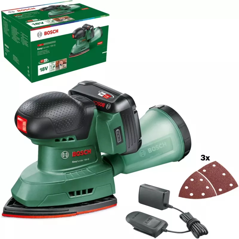 Bosch EasySander 18V-8 Cordless Multi-Sander Set 2.0Ah POWER FOR ALL