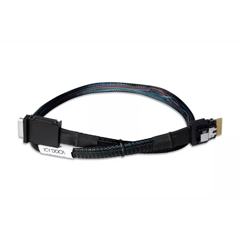 IcyBox IcyDock SlimSAS 4i to OCuLink 4i Cable, PCIe 4.0, 0.5m