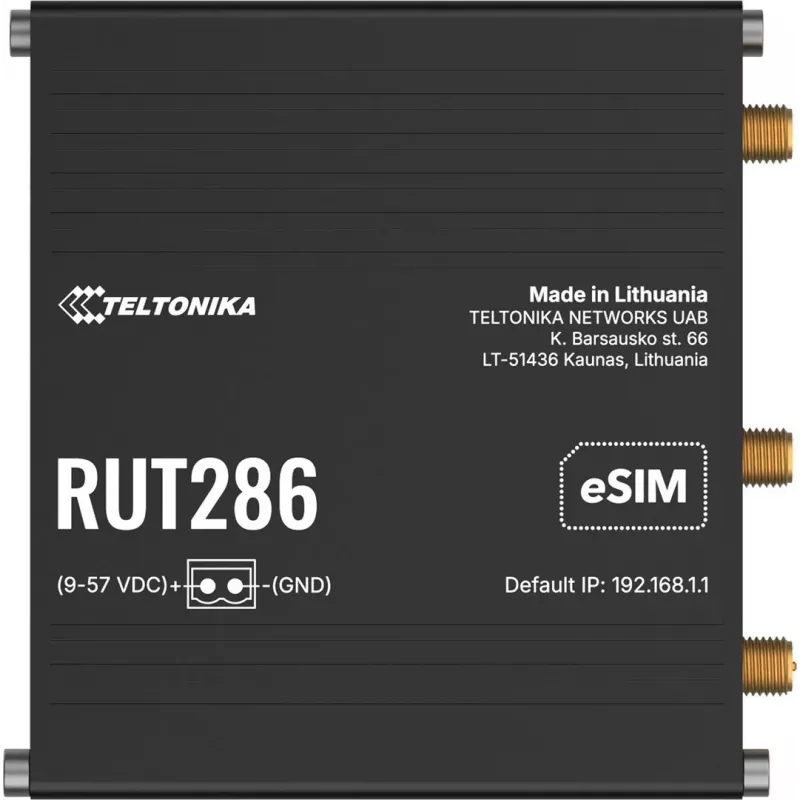 Teltonika RUT286 4G/LTE/3G RS232 RS485 Global POE Industrial Router