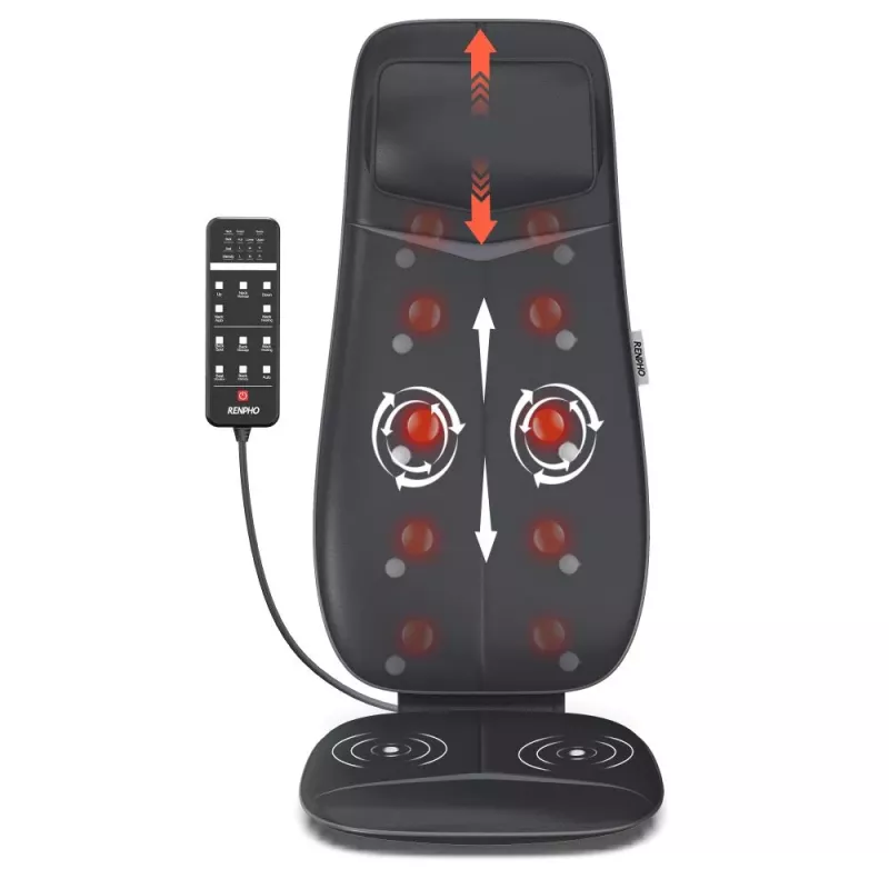 RENPHO Neck & Back Massage Cushion Black (PEU-RF-BM076-BK)