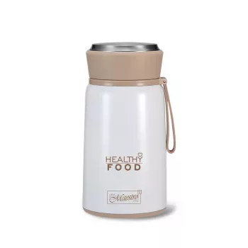 Maestro MR-1646-80 Dinner Thermos 0.8 L Stainless Steel Vacuum Food Flask with Folding Spoon