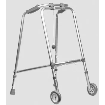 REHA FUND RF-100 Folding Rehabilitation Walker Silver Aluminum