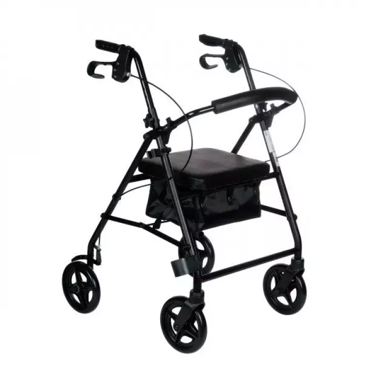 REHA FUND Four-Wheel Rehabilitation Walker RF-610 Black