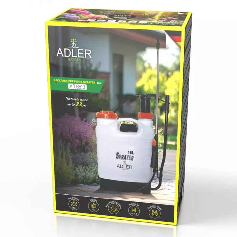 Adler AD 6810 Backpack Pressure Sprayer 16L