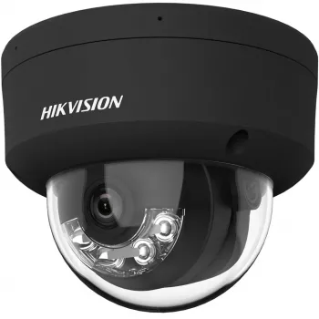 Hikvision DS-2CD2143G2-LIS2U(2.8mm)(BLACK) 4MP AcuSense Dome IP Security Camera, 2.8mm Fixed Lens, Black