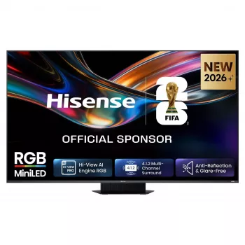 HISENSE 65UR9DS 65-inch 4K UHD RGB MiniLED Smart TV, 170Hz, 6ms, HDR, WiFi, Bluetooth, Black/Grey