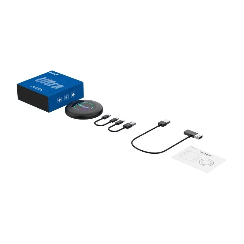 Carlinkit TBOX ULTRA 2 Wireless Adapter for CarPlay/Android Auto 8GB RAM 128GB Storage