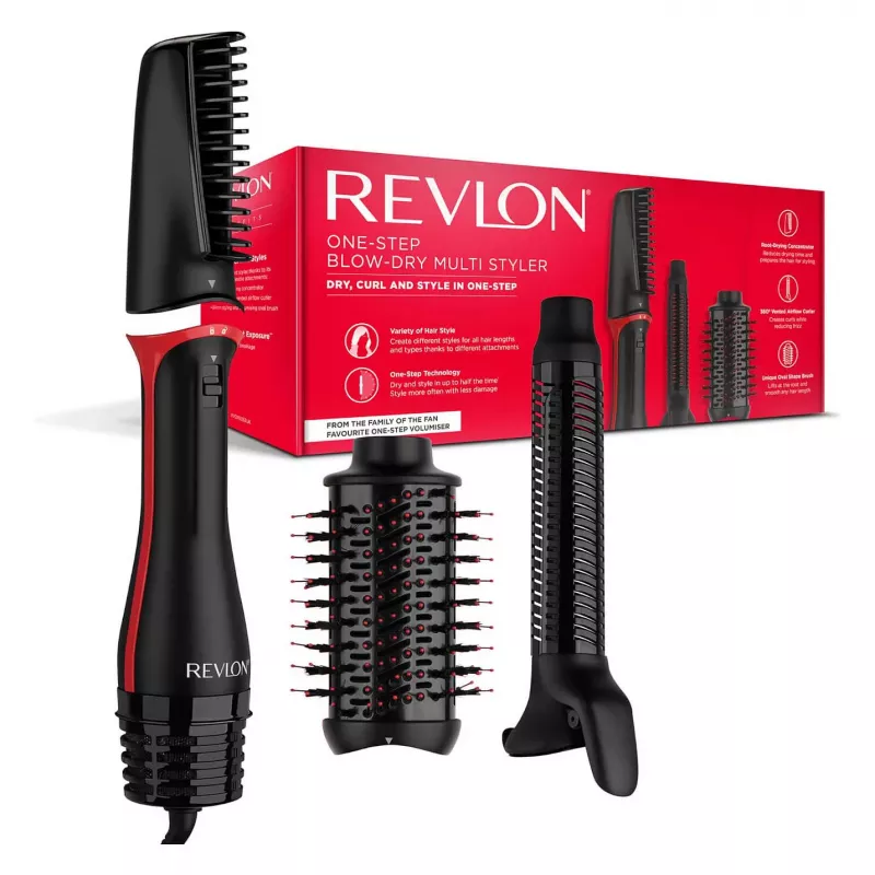 REVLON Hair Dryer and Multistyler One-Step OneStep Black Red (RVDR5333E)