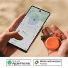 Chipolo LOOP – Rechargeable Bluetooth Tracker with Silicone Loop for iOS & Android, 4-Pack (Charcoal, Chalk, Navy, Coral)