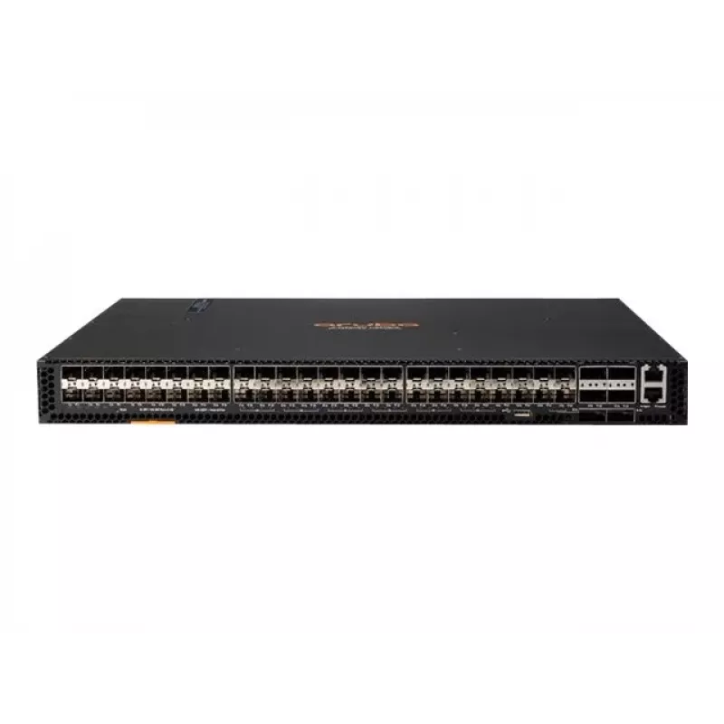 HPE Aruba 8320 48-Port 10GbE SFP+ and 6-Port 40GbE QSFP+ Managed Layer 3 Switch with 2x 400W Power Supplies, 5x Fans, Rack Kit, TAA Compliant