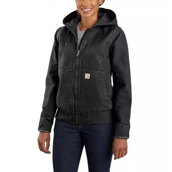 Carhartt Washed Duck Active Jacket Women's Insulated Black Size S