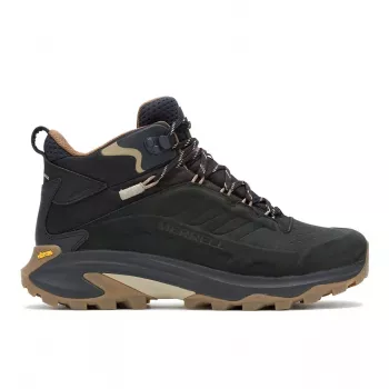 Merrell Moab Speed 2 Leather Mid Hiking Boots - Black - US Men's 10.5