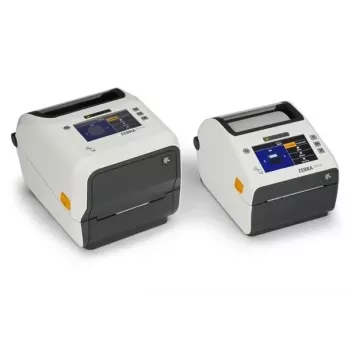 Zebra ZD621d-HC Direct Thermal Label Printer - 203 dpi - 4.3 inch Color Touch LCD - USB 2.0, LAN, Serial, USB Host - White