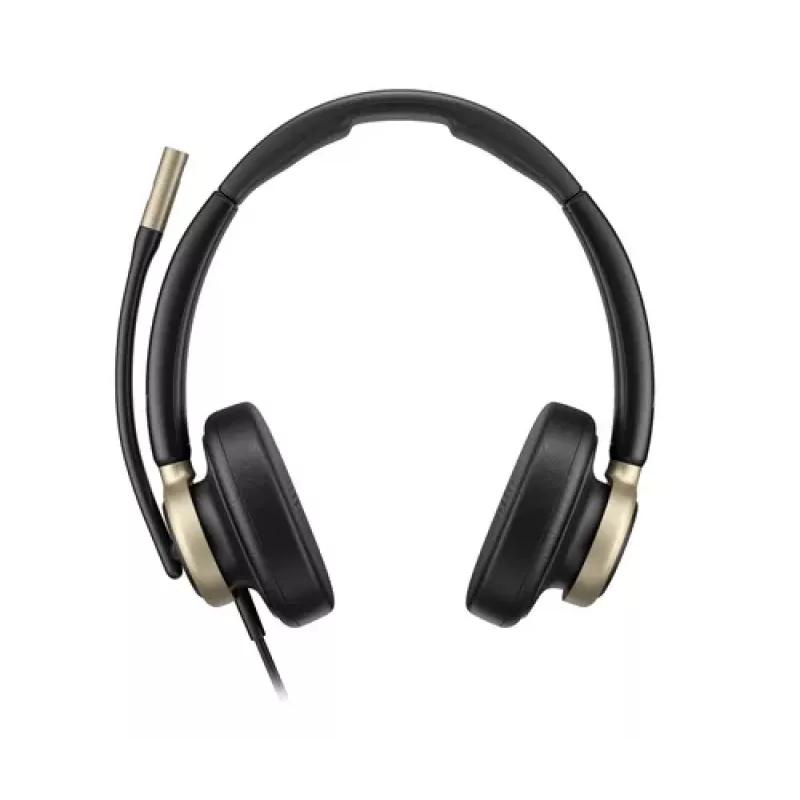 HP Poly Mission 825 Wired Stereo USB Headset with ANC - Black