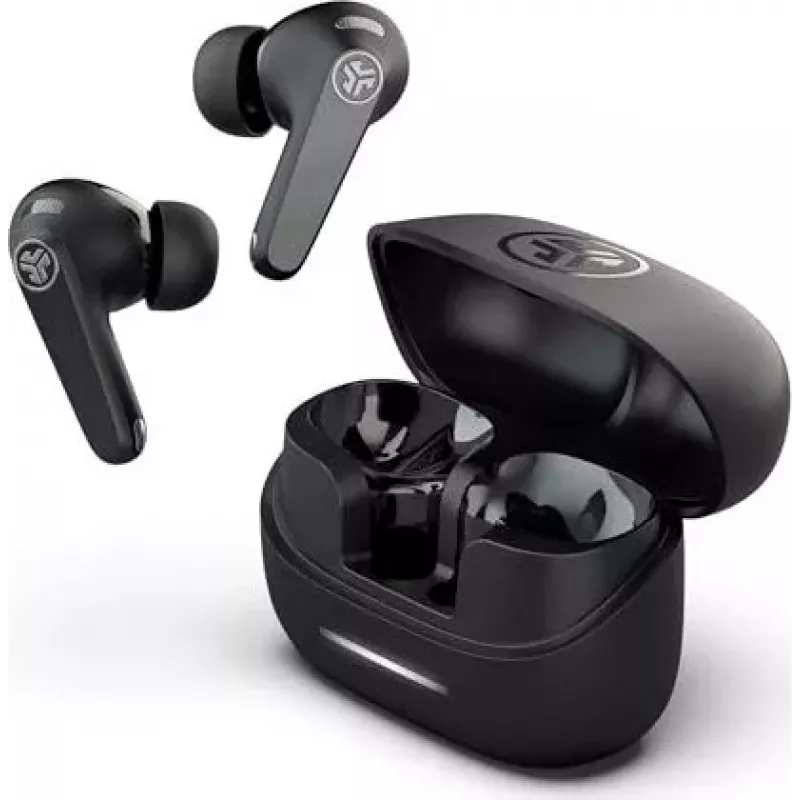 JLab JBuds ANC Pods True Wireless Earbuds with Active Noise Cancellation, IP55, Black