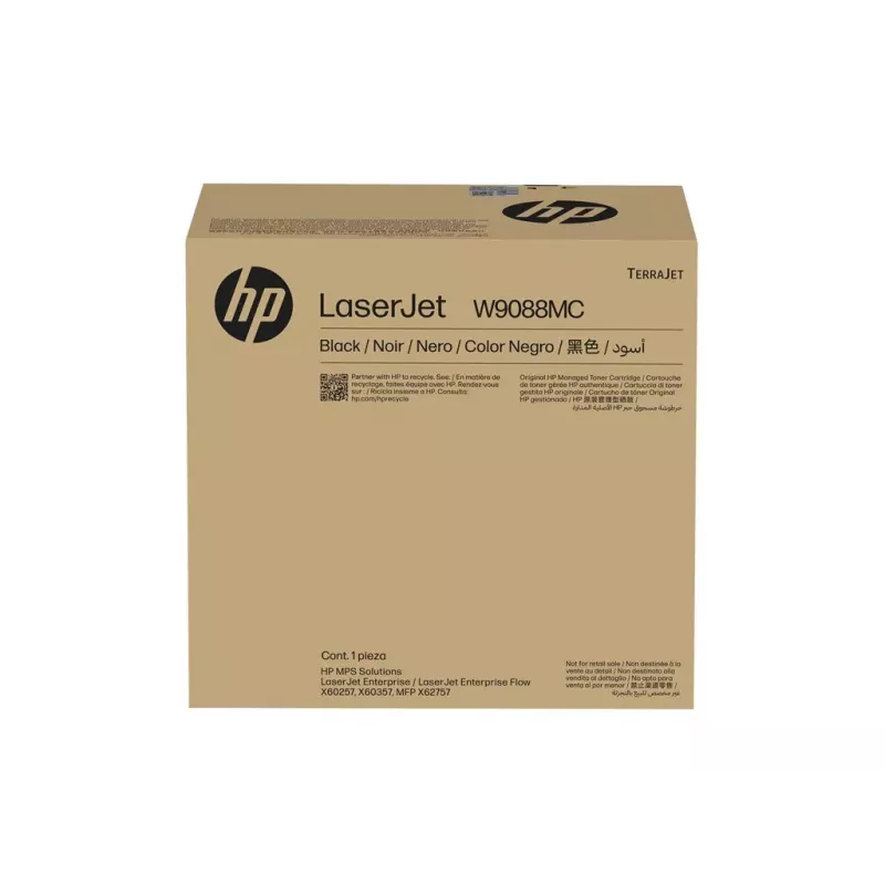 HP W9088MC Black Managed LaserJet Toner Cartridge