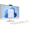 HP All-in-One 27-cr0024na Desktop PC, 27 inch Full HD IPS Display, Intel Core i7-1355U, 8GB DDR4 RAM, 512GB PCIe NVMe SSD, Windows 11 Home, Natural Silver (Refurbished)