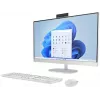HP All-in-One 27-cr0024na Desktop PC, 27 inch Full HD IPS Display, Intel Core i7-1355U, 8GB DDR4 RAM, 512GB PCIe NVMe SSD, Windows 11 Home, Natural Silver (Refurbished)