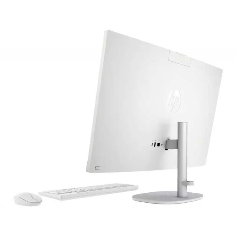 HP All-in-One 27-cr0024na Desktop PC, 27 inch Full HD IPS Display, Intel Core i7-1355U, 8GB DDR4 RAM, 512GB PCIe NVMe SSD, Windows 11 Home, Natural Silver (Refurbished)