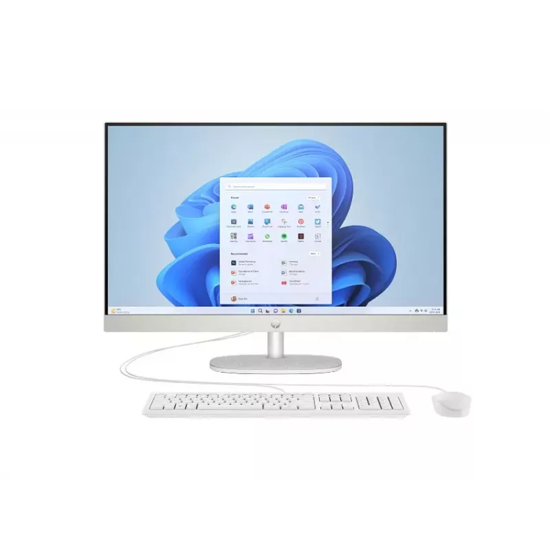 HP All-in-One 27-cr0004nc, AMD Ryzen 7 7730U, 32 GB RAM, 1 TB SSD, 27 inch Full HD IPS, Windows 11 Home, White (Refurbished)