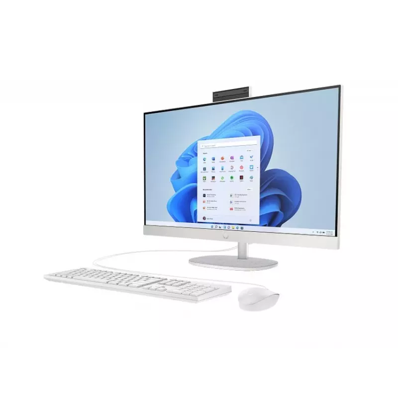 HP All-in-One 27-cr0004nc, AMD Ryzen 7 7730U, 32 GB RAM, 1 TB SSD, 27 inch Full HD IPS, Windows 11 Home, White (Refurbished)
