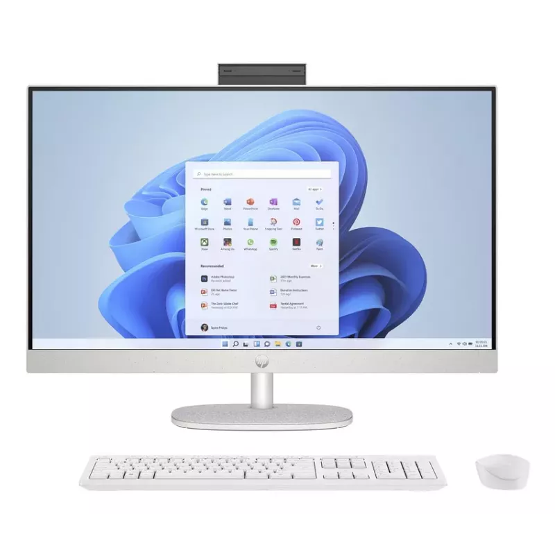 HP All-in-One 27-cr0041nf, AMD Ryzen 7 7730U, 27 inch Full HD IPS, 16 GB DDR4, 512 GB SSD, Windows 11 Home, Starry White