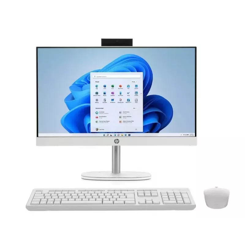 HP All-in-One 24-cr1008na, Intel Core Ultra 5 125U, 8GB RAM, 512GB SSD, 23.8 inch Full HD IPS, Windows 11 Home, White