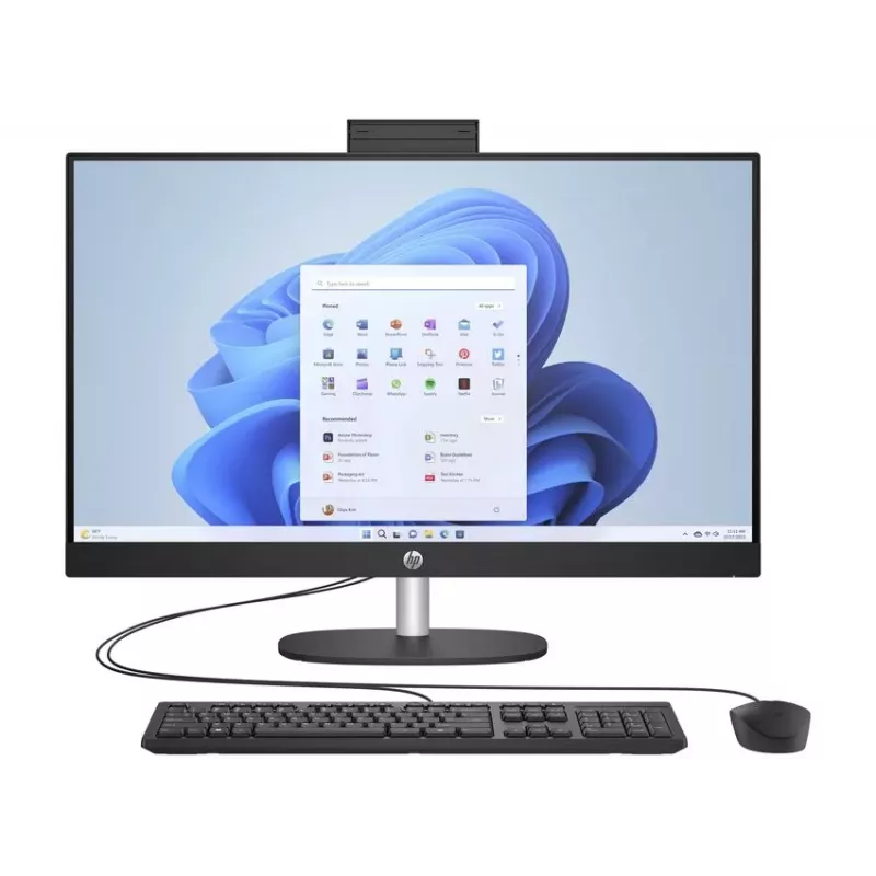 HP All-in-One 27-cr0037na, AMD Ryzen 7 7730U, 27 inch Full HD IPS, 16 GB RAM, 512 GB SSD, Windows 11 Home, Snow White (Refurbished)