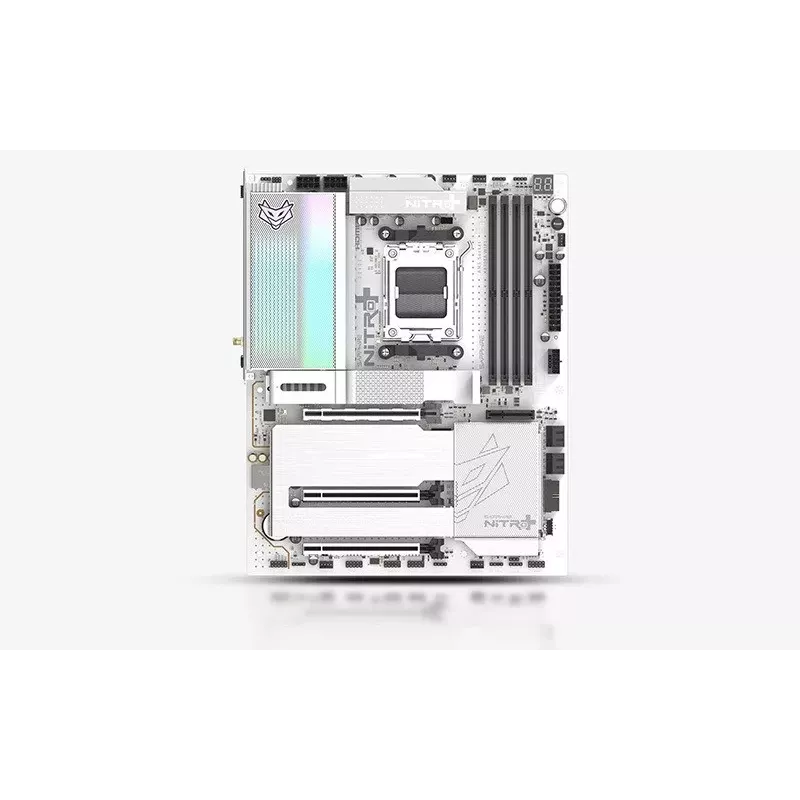 SAPPHIRE NITRO+ X870EA PHANTOMLINK P.E Mainboard, AMD X870E, Socket AM5, DDR5, Wi-Fi 7, White/Black