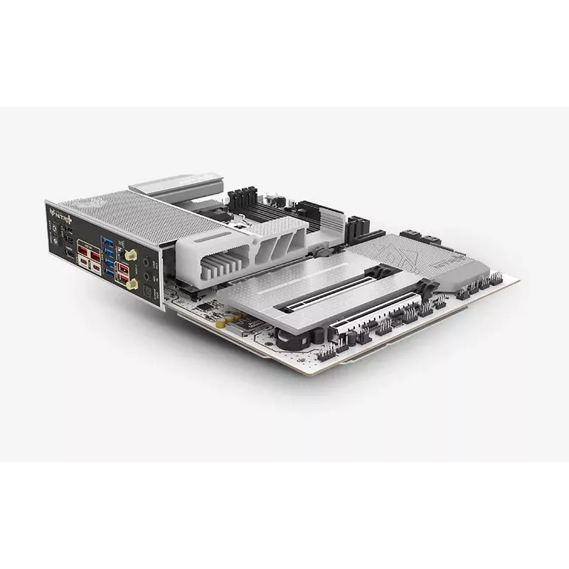 SAPPHIRE NITRO+ X870EA PHANTOMLINK P.E Mainboard, AMD X870E, Socket AM5, DDR5, Wi-Fi 7, White/Black