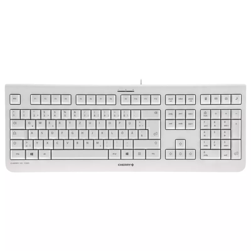 Cherry KC 1000 Keyboard - Pan Nordic - Light Grey