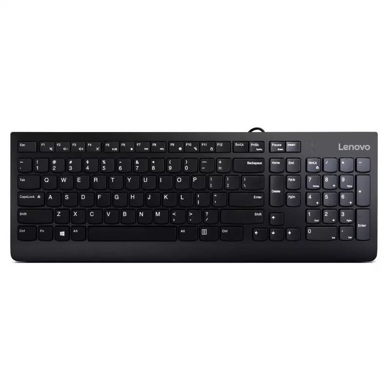Lenovo 300 USB Keyboard - US English QWERTY - Black