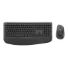 Logitech MK880 For Business Wireless Keyboard and Mouse Combo - Graphite - US International - 2.4GHz/BT