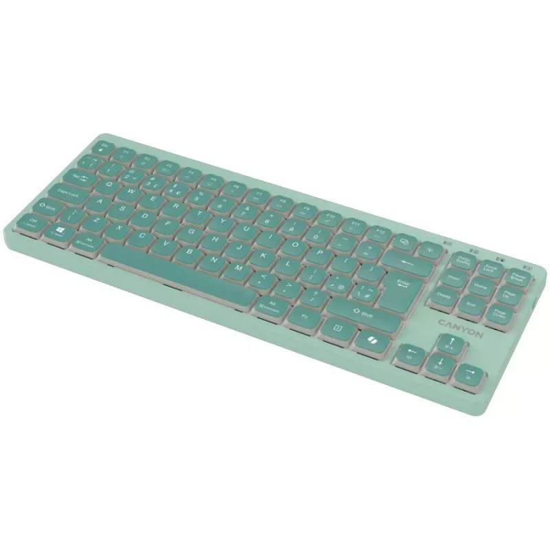 CANYON OnType 10 Low Profile EN Wired Green Keyboard