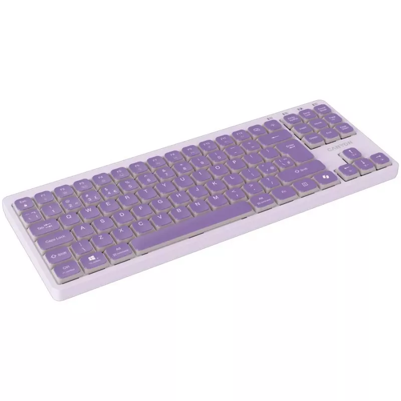 CANYON Keyboard OnType 10 Low Profile EN Wired Violet