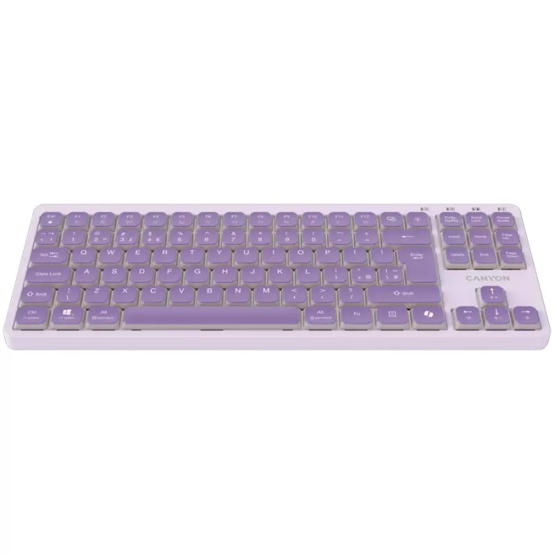 CANYON Keyboard OnType 10 Low Profile EN Wired Violet