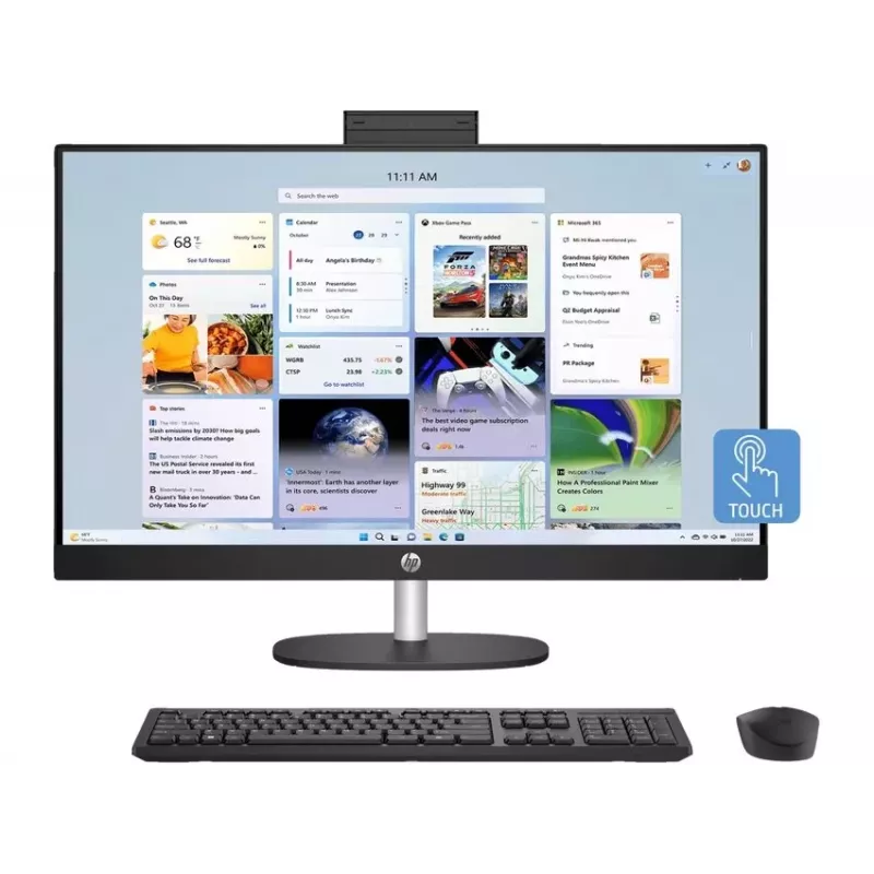 HP All-in-One 27-cr1003ne Intel Core Ultra 7 155U 32GB DDR5 RAM 512GB SSD 27 inch Full HD Touchscreen Windows 11 Home (Refurbished)