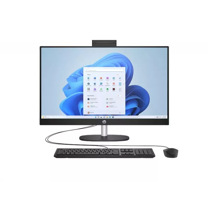 HP All-in-One 27-cr0912nc Desktop PC, Intel Core i5-1334U, 16 GB RAM, 512 GB SSD, 27 inch Full HD IPS Display, Windows 11 Home, White (Refurbished)