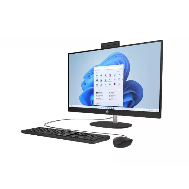 HP All-in-One 27-cr0912nc Desktop PC, Intel Core i5-1334U, 16 GB RAM, 512 GB SSD, 27 inch Full HD IPS Display, Windows 11 Home, White (Refurbished)