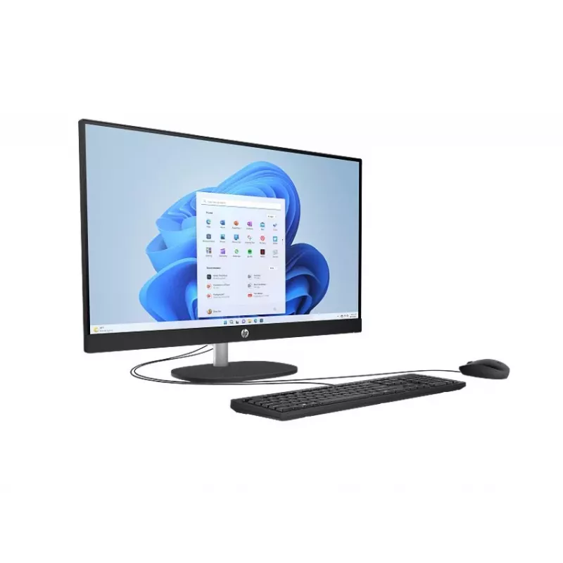 HP All-in-One 27-cr0912nc Desktop PC, Intel Core i5-1334U, 16 GB RAM, 512 GB SSD, 27 inch Full HD IPS Display, Windows 11 Home, White (Refurbished)