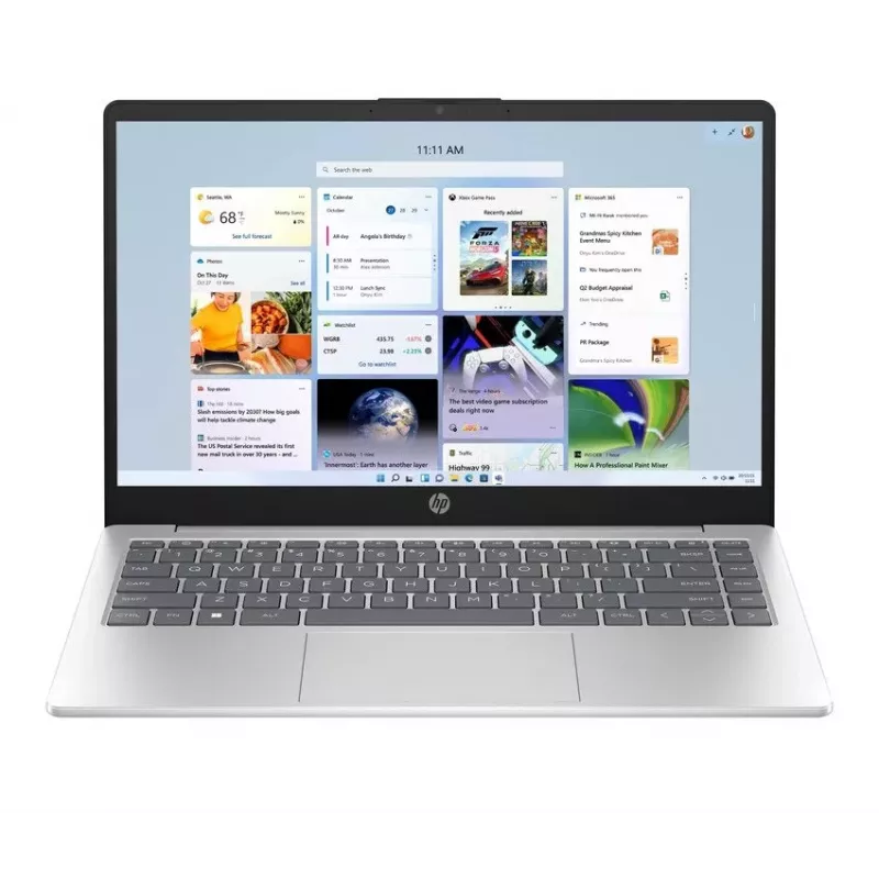 HP Laptop 14-em0021ne, AMD Ryzen 5 7520U, 8GB RAM, 256GB SSD, 14.0 inch FHD, Natural Silver, Windows 11 Home (Refurbished)