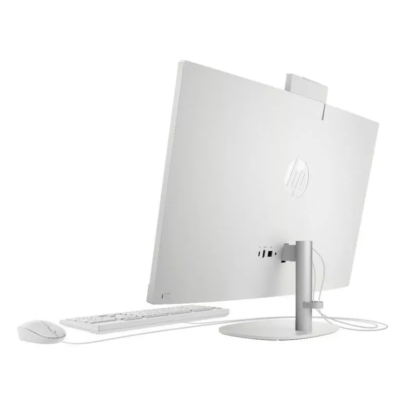 HP All-in-One 27-cr0046na Desktop PC, 27 inch FHD IPS, Intel Core i5-1334U, 8GB RAM, 512GB SSD, Windows 11 Home, White