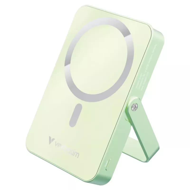 Verbatim Charge 'n' Go Magnetic Wireless Power Bank with Stand 10000mAh USB-C PD 3.0 Green