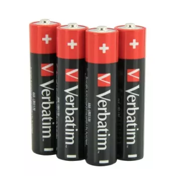Verbatim 49500 Alkaline Batteries AAA LR03 (4 pcs/Pack)