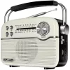 SVEN SRP-500 Portable Bluetooth Speaker, White (3W, FM/AM/SW Radio, USB, microSD, AUX, Battery)