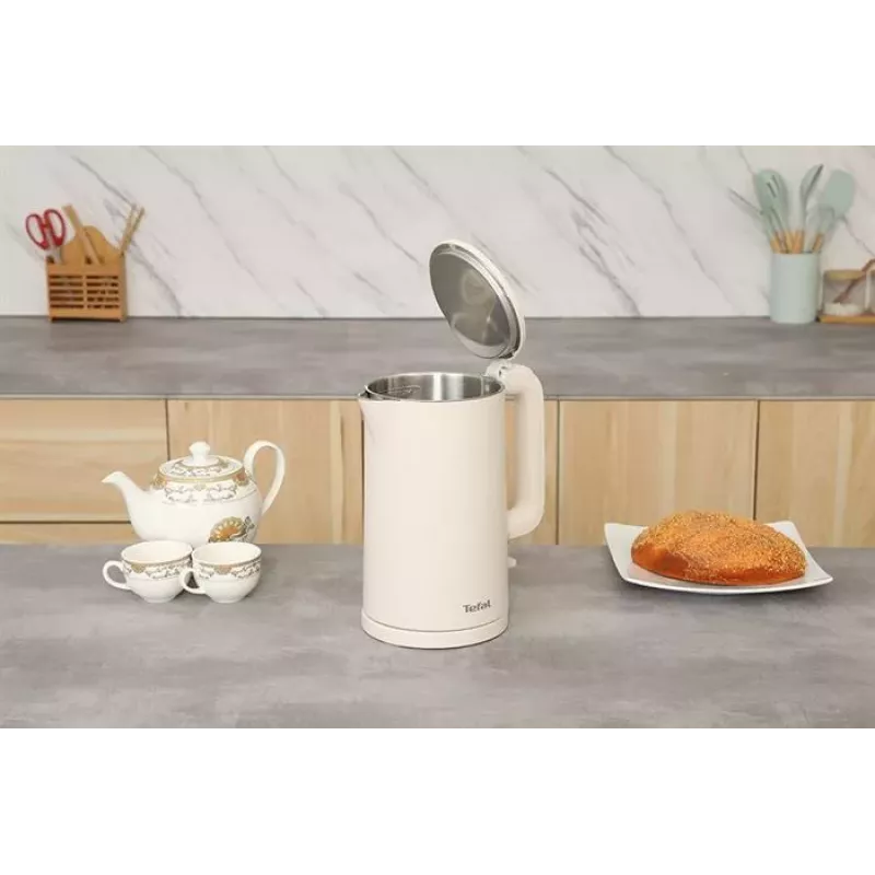 Tefal Thermo Protect Kettle 1.7L 1800W Black/Stainless Steel